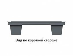 Паллет (поддон) пластиковый перфорированный на ножках, 800х600х140 мм, серый [02.116.91]